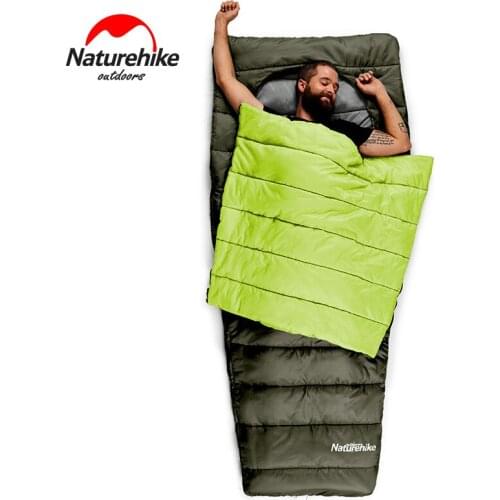 NatureHike Middle open oval cotton sleeping bag adult outdoor camping indoor lunch break winter warm sleeping bag NH17N003-T