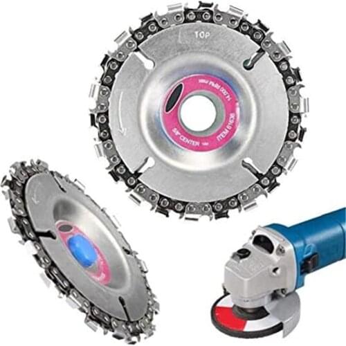 4 5 Inch 22 14 Tooth Diameter Grinder Disc Fine Chain Saw Angle Carving Culpting Wood Plastics For 100-125 Angle Grinder