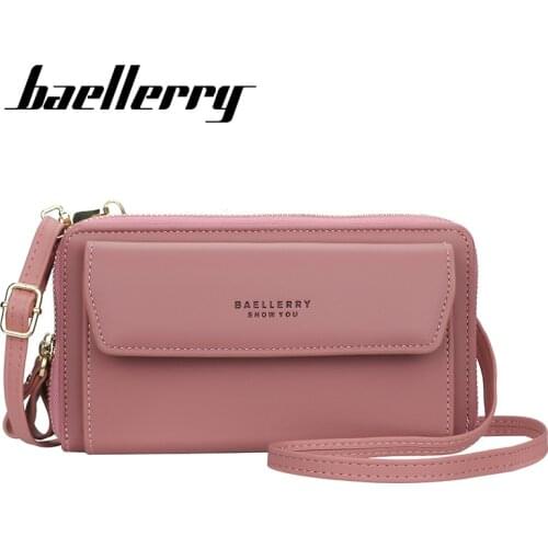 Women Brand Hanging Mobile Bag Over Shoulder High Quality PU Purse Cardholders Female Travel Messenger Crossbody Bag For Phone