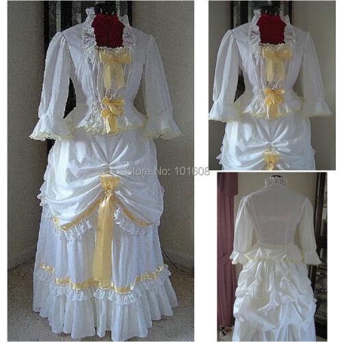 1860S Victorian Corset Gothic/Civil War Southern Belle Ball Gown Dress Halloween dresses CUSTOM MADE R-172