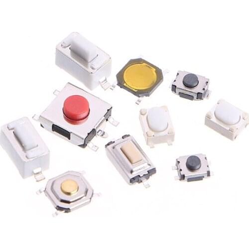 250 Pcs 10 Types Tactile Push Button Touch Switch Remote Keys Microswitch 85DA