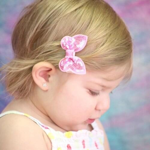 30 pcs/lot , Sequin Butterfly hairbow, Sequin Hair Bow, Butterfly Hair Clip