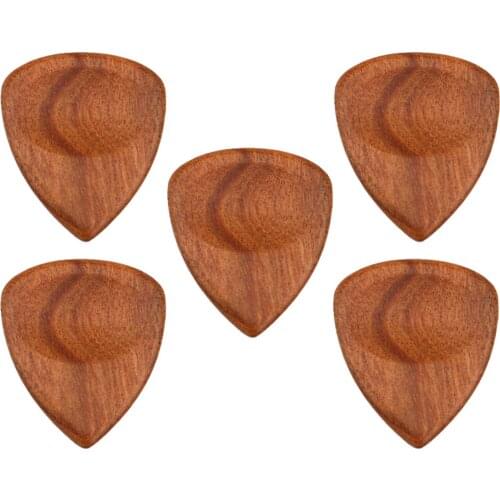 5 Pieces Guitar Picks For Your Electric Acoustic And Bass Guitar Wooden Picks Plectrum Pick Mediator Guitarra