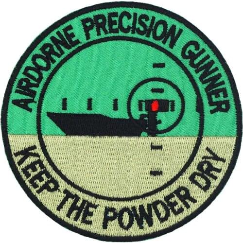 AIRDORNE PRECISON GUNNER BOAT Embroidered punk biker Patches Clothes Stickers Apparel Accessories Badge