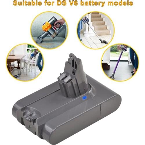 3000mAh DSV6 Battery Made with LG Cell for Dyson V6 DC58 DC59 DC61 DC62 DC74 SV09 SV07 SV03 965874-02 Vacuum Cleane