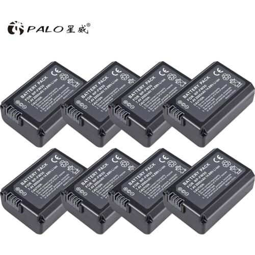 PALO 8pcs 2000mAh FW50 NPFW50 NP-FW50 Camera battery For Sony Alpha 7 a7 7R a7R 7S a7S a3000 a5000 a6000 NEX-5N 5C A55 Battery