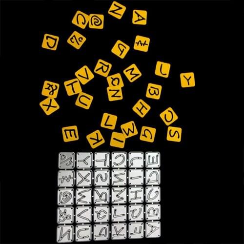 Alphabet Letters Metal Cutting Dies steel Crafts Stencil For DIY Scrapbooking Album stamp Paper/photo Cards Embossing Die
