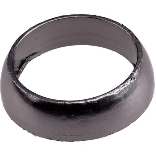 Car Silver Graphite 2" Inner Diameter Exhaust Muffler Pipe to Manifold Gasket Fit For SUV Universal