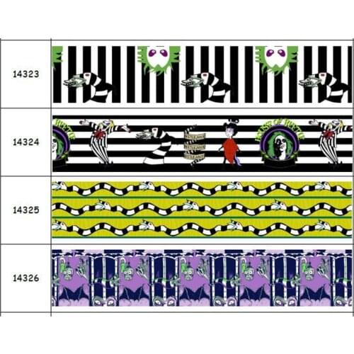 DHK 50yards Bee Printed Grosgrain Ribbon Accessory Hairbow Headwear Decoration DIY Wholesale OEM S1597