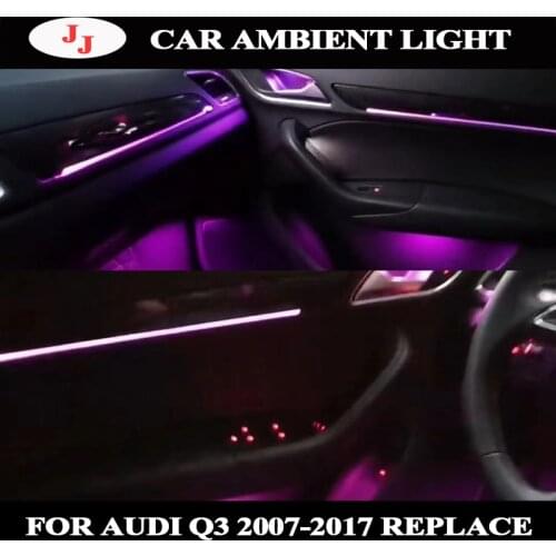 For Audi Q3 207-2017 decorate light LED ambient light Atmosphere Light Interior door Footwell light original
