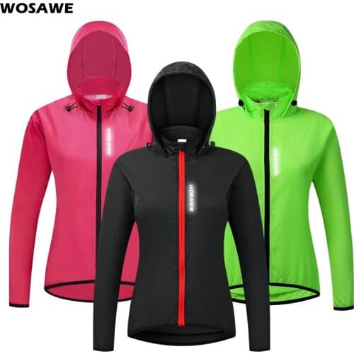 Womens Windproof Cycling Jacket Hooded Lightweight Reflective MTB Bike Jacket Outdoor Sport Running Riding Windbreaker Vest