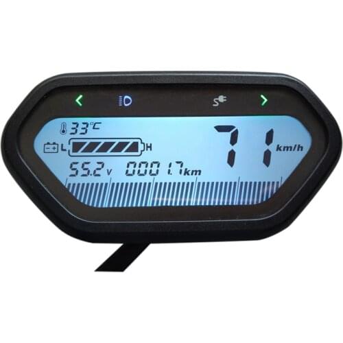 48V-96V Electric Bike Scooter Motorcycle LCD Display Speedometer Dashboard