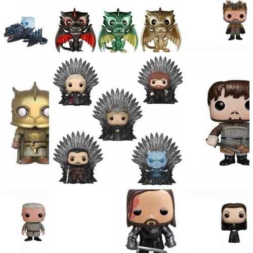 Game of Jon Throne ARYA STARK SNOW DAENERYS HOUND JAIME LANNISTER MOUNTAIN Figure PVC Collection Model Toy Gift