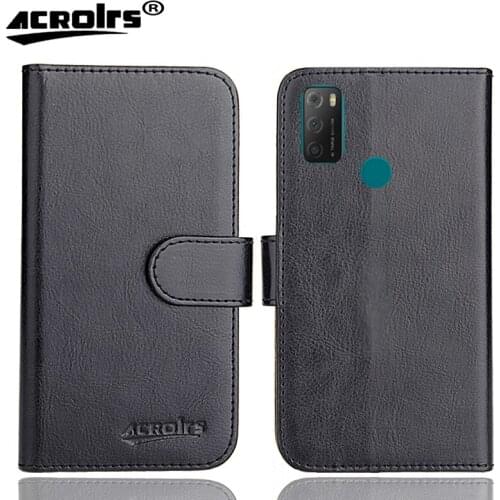 TCL 20E Case 6.52" 6 Colors Flip Fashion Soft Leather Crazy Horse Exclusive Phone Cover Cases Wallet