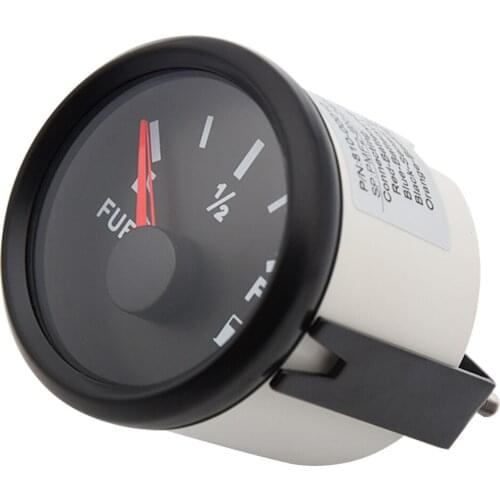 52mm Fuel Level Gauge 0~190 ohm Oil Tank Level Indicator Fuel Gauge 9~32V for Car Boat Auto Motorcycle Meter From Spain/China