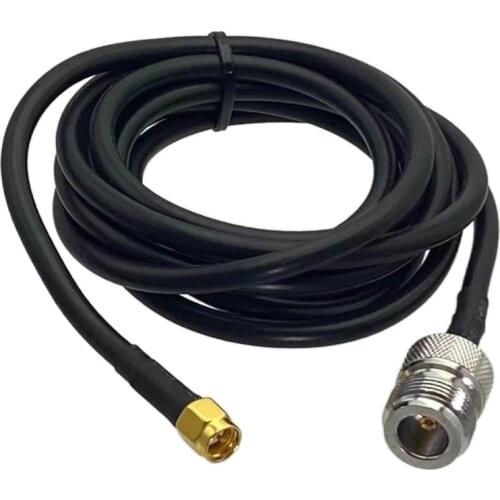 1Pcs RG58 Cable N Female Jack to SMA Male Plug Connector RF Coaxial Jumper Pigtail Straight 6inch~50M