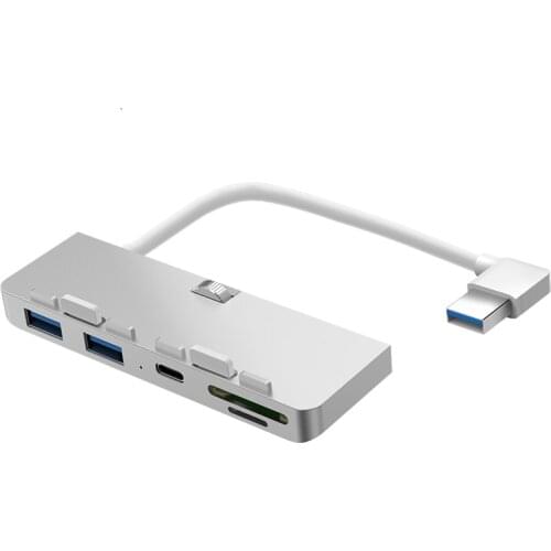 HUWEI Aluminum alloy USB 3.0 HUB 3 port adapter splitter with SD/TF Card Reader For iMac 21.5 27 PRO Slim Unibody computer