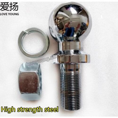 LoveYoung Trailer Parts Chrome Plated Trailer Hitch Towing Ball 2"