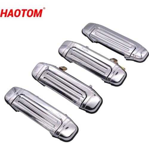 Car Outer Exterior Door Handles Chrome Silver For Mitsubishi Montero Pajero V31 V32 V33 V46 1992 1993 1994 1995 1996 1997-2000