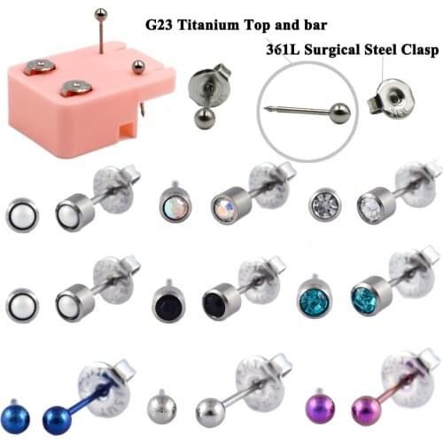 Pair More Safe Even Charming Dolphin Mishu Medical Titanium G23 Ear Stud Disposable EO Sterile Piercing Earring Jewelry 20g