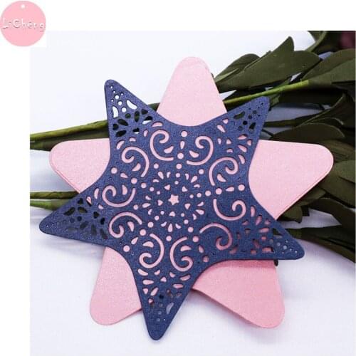 Pentagram Metal Cutting Dies Stencil For Scrapbooking DIY Embossing Folders Fustelle Paper Card Making Album Decor Planner Dies