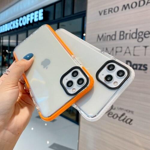 Hybrid Transparent Soft Silicone Phone Case for iPhone 11 12 Pro iPhone11 7 8 Plus X Xs Max XR Se 2020 Shockproof Cover Shell