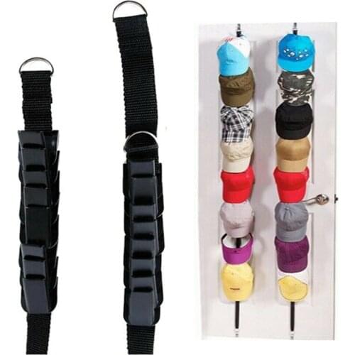 Hat Bag Clothes Organizer Hanging Cap Rack Adjustable Cap Rack Door Back Closet Hook Holder Home Dorm Space Saving Gadgets