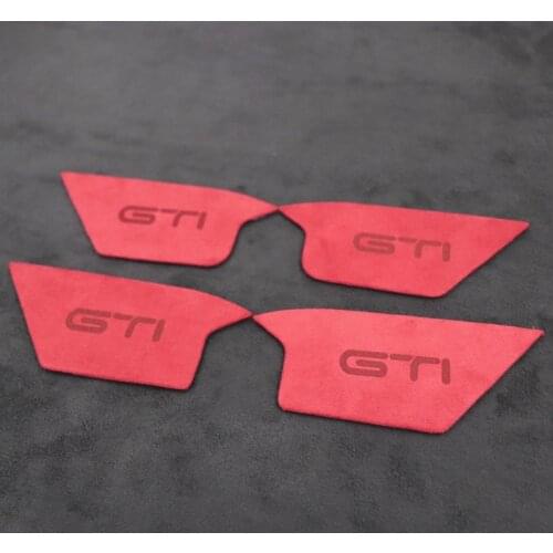 Luxury material short plush Car Interior door handle trim Sports Accessories For VW Volkswagen Golf 8 Mk8 2020 2021