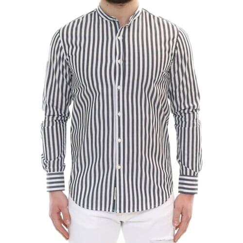 Striped shirt Bread & Buttons 5511-5 Black