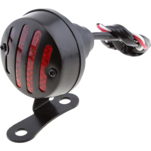 Vintage Motorcycle Round Tail Brake Light For Sport Bobber Custom