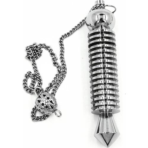 Pendule divination pendants for Reiki pendant Healing Divinatio Spiritual Wicca Men Amulet Screw Shape Pendulum energy therap