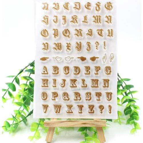 YPP CRAFT Letter Transparent Clear Silicone Stamp/Seal for DIY scrapbooking/photo album Decorative clear stamp 957