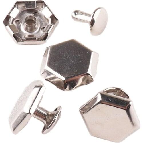 100 sets 10*8mm Double Cap Rivets silver Stud Rivets Bag Shoes Garment Leather Craft Decorations DIY Sew Supplies DIY
