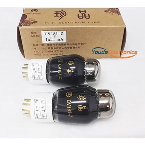1 matched pair Shuguang Treasure CV181-Z Vacuum Tube Replace CV181 CV181-T 6SN7