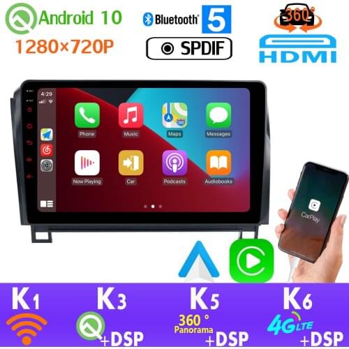 1280*720P PX6 4+64G Android 10 For Toyota Sequoia Tundra Car Multimedia Player GPS Radio 360 Panoramic Camera HDMI CarPlay SPDIF