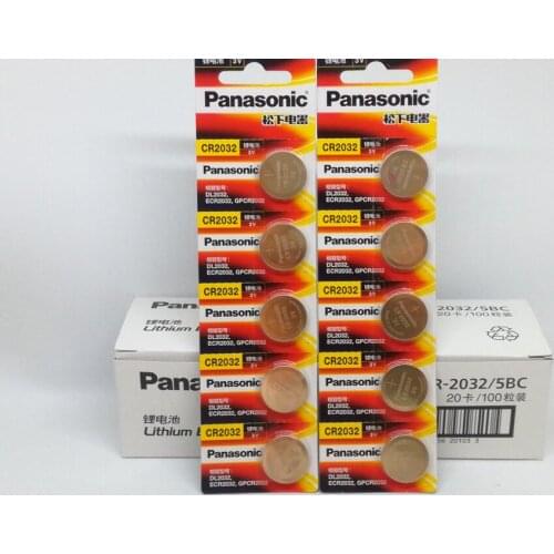 20PCS/LOT New Original Panasonic CR2032 CR 2032 3V Button Cell Battery Coin Batteries For Watch Computer