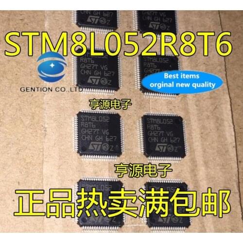 5PCS STM8L052 STM8L052R8T6 embedded microcontroller IC LQFP64 in stock 100% new and original