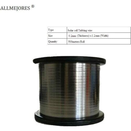ALLMEJROES Solar cell tabbing wire busbar wire soldering solar panel copper wire strip ribbion welding solar cell