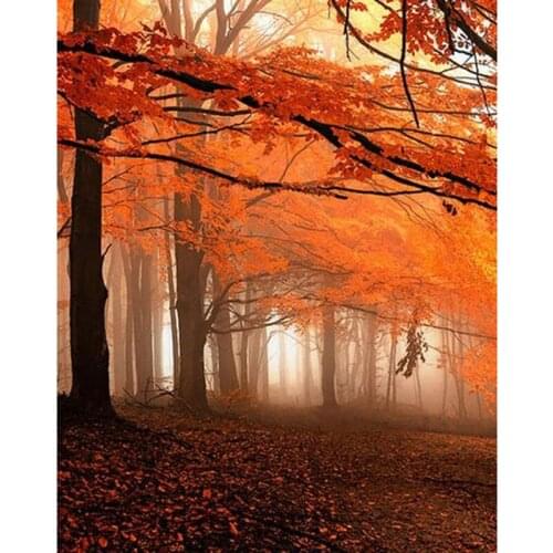 5D DIY Diamond Painting Tree Diamond Embroidery Forest Maple Diamond Mosaic Cross Stitch Full Diamond Room Decor Home Gift