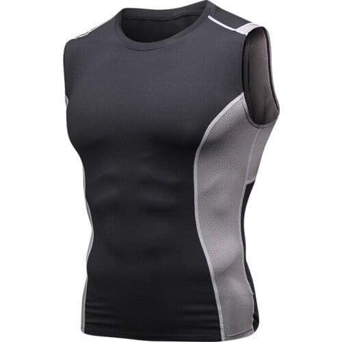 Basketball Boxing Vest Undershirt Skins Cool Tees Tank Top Euro Size Shaper Running Vest Men Gym Running