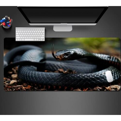 Cool Big Black Snake Mouse Pad High Quality Locked Edge Player Big Play Pad High Class Computer Keyboard Hot Desk Mats Gifts
