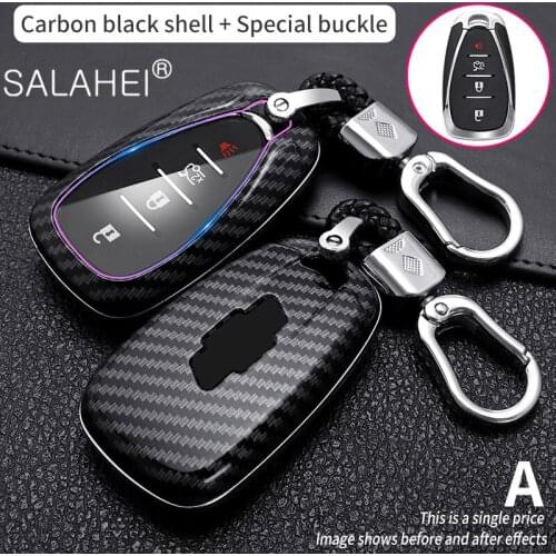 ABS Car Key Case Cover Protector For Chevrolet Camaro Cruze Malibu Sonic Impala Volt 2016-2018 Cover Keyless Remote Fob 4 Button