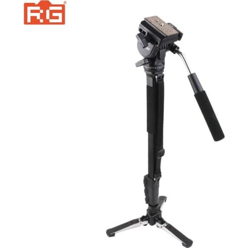 YUNTENG 288 YT-288 Monopod & Fluid Pan Head Ball & DV Unipod Mobile Phone Clip Holder For Canon Nikon DSLR VCT-288