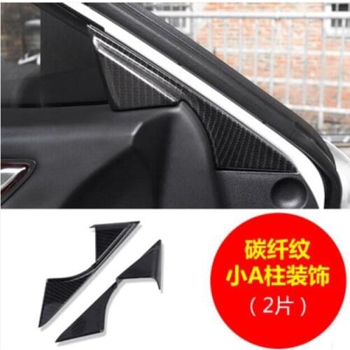 For Mazda Atenza 2021 Car Accessories Interior Front Door A Pillar Triangle Cover Trim ABS