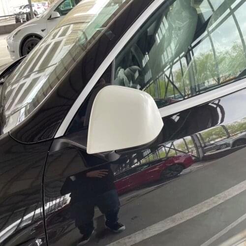 For Tesla Model Y 2021 2022 ABS Chrome Side Door Rearview Rear View Mirror Covers Trim Car Styling Accessories