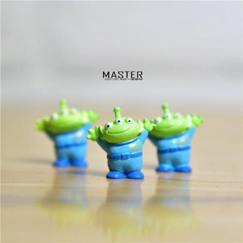 24piece 2cm Toy story the gree man robot Alien PVC Action Figure ALIEN Model ToyS