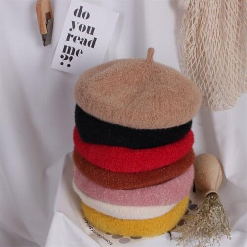 Emmababy Kids Accessories Hats Caps Children Kid Hat Girls Beret Warm Plain Beanie Newsboy Autumn& Winter Cap