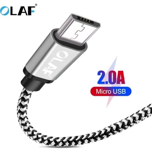 OLAF Micro USB Cable Charging USB Cable Chargers Data Cord USB Charger Wire For Samsung Huawei Mobile Phone Fast Charging Cable