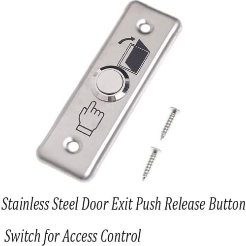 Stainless Steel Door Exit Push Release Button Switch for Access Control