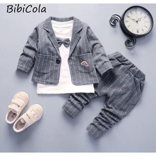 Baby boy clothing suit long-sleeved spring and autumn jacket + pants 2-piece suit newborn formal suit baby childrens clothes